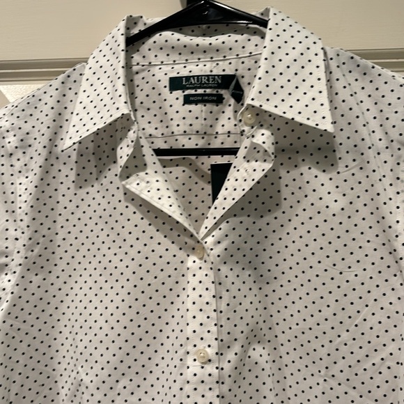 NWT Lauren Ralph Lauren Button Down Shirt - Picture 2 of 6